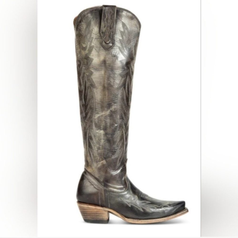 Freebird Wonder leather boots in Olive (New with box) - Picture 3 of 10